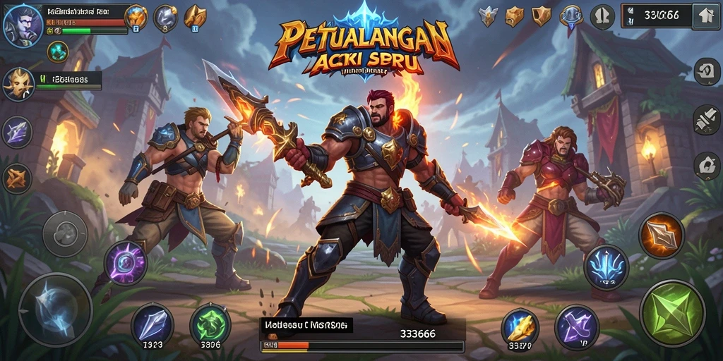 Tangkapan layar dari gameplay seru dalam 333666, menunjukkan aksi ARPG yang mendebarkan.