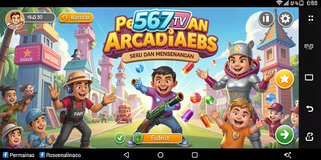 Screenshot gameplay 567TV dengan grafis menarik dan level menantang.