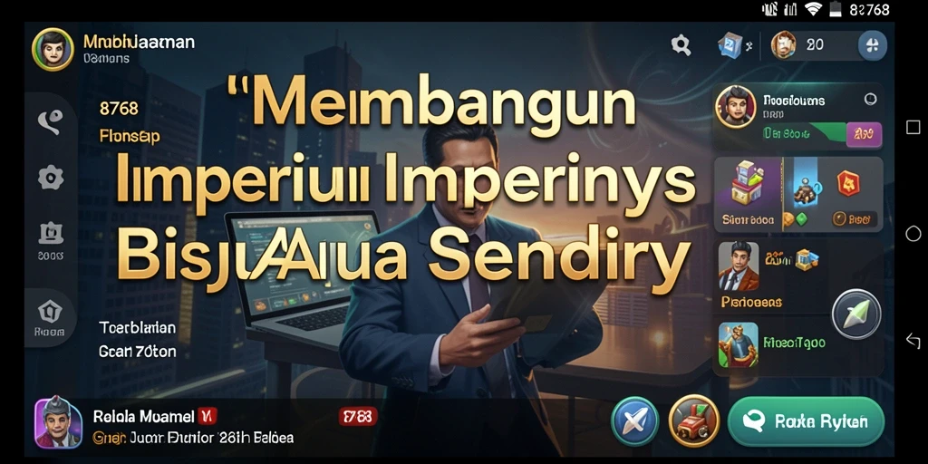 Tampilan menarik dari gameplay dalam 8768 dengan banyak pilihan strategi.