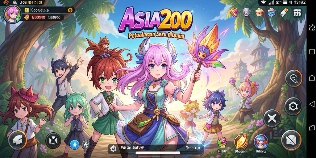 Gameplay seru ASIA200 dengan karakter Anime yang memukau.