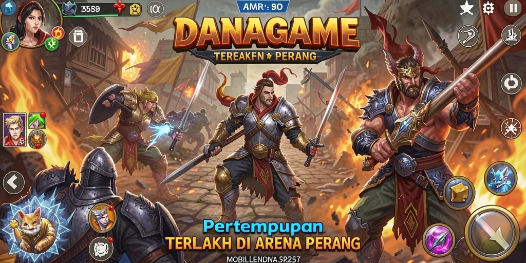 Gameplay seru dalam pertempuran Battle Royale yang menegangkan.