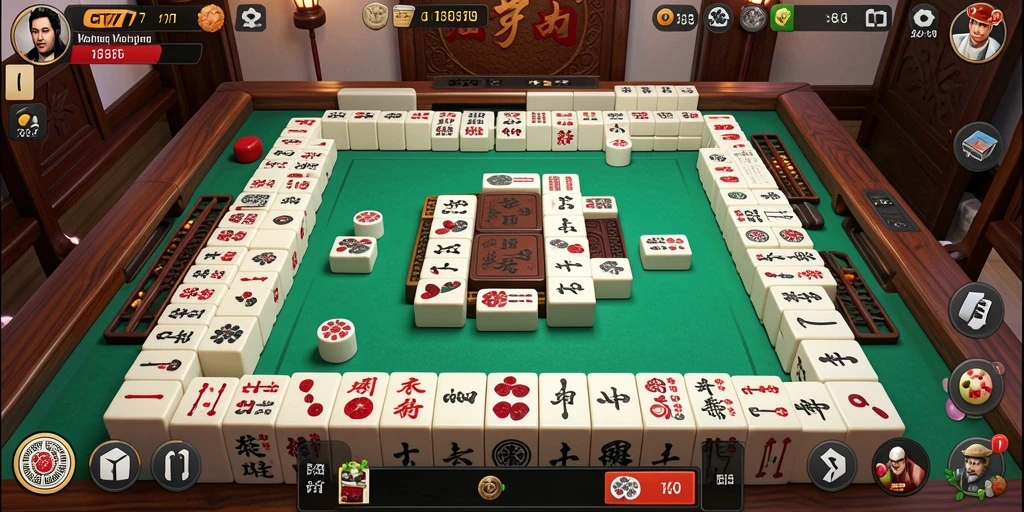 Screenshot utama GT777 menampilkan permainan Mahjong yang penuh aksi.