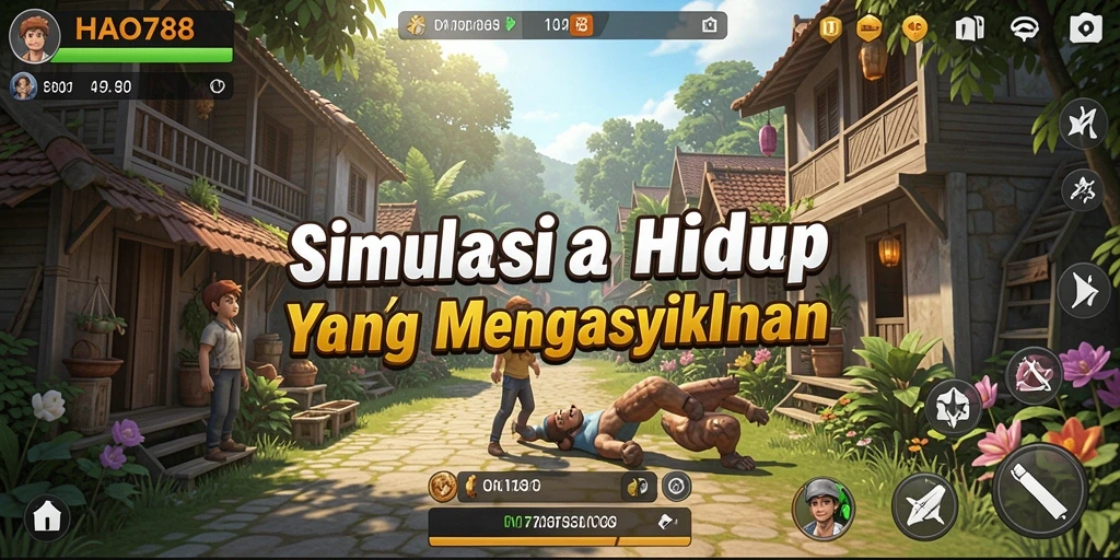 Screenshot HAO788 menampilkan gameplay simulasi yang menarik.