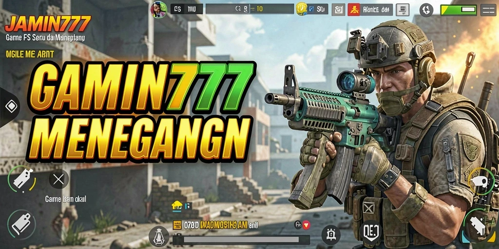 Tampilan aksi menegangkan dalam gameplay JAMIN777.