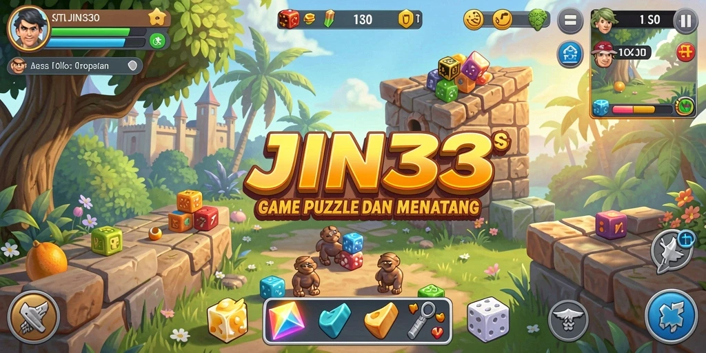 Screenshot gameplay JIN33 menampilkan tantangan Puzzle yang menarik.