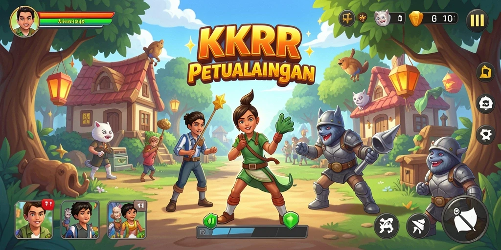 Screenshot gameplay KKRP menunjukkan aksi seru dan grafik menawan.