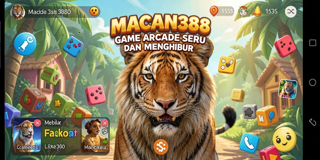 Tampilan gameplay seru dari MACAN388 yang penuh warna.