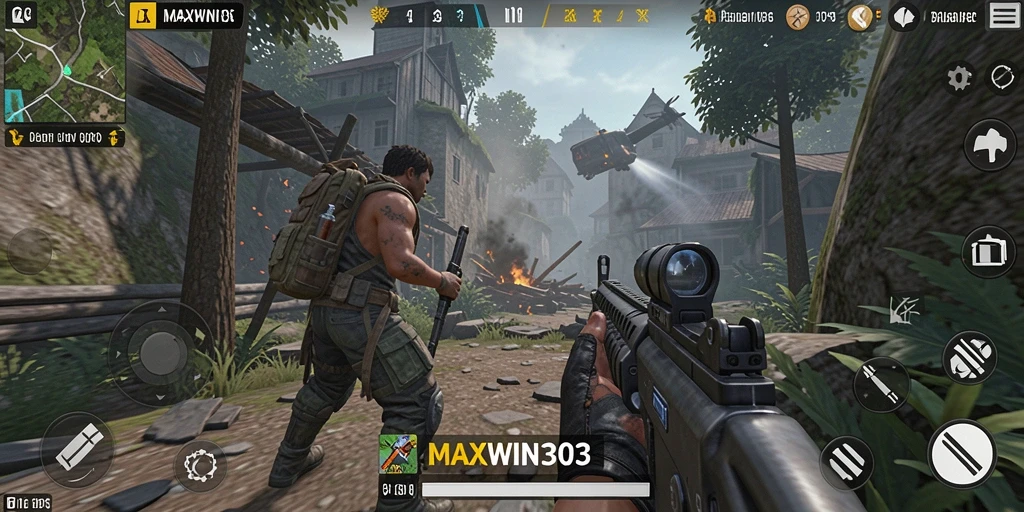 Screenshot gameplay menampilkan aksi seru dalam TPS.