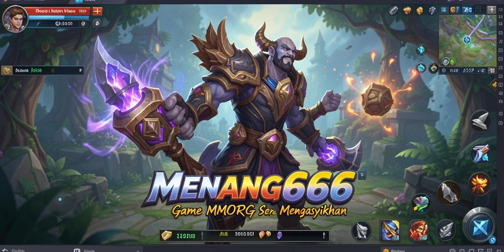 Screenshot MENANG666 menampilkan petualangan epik dalam dunia fantasi MMORPG.