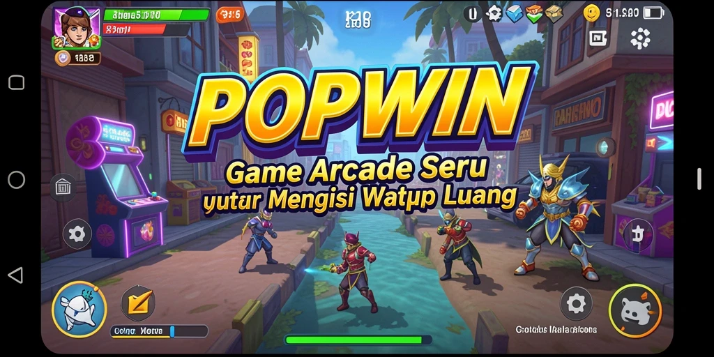 Screenshot utama gameplay POPWIN dengan aksi yang seru dan menarik.