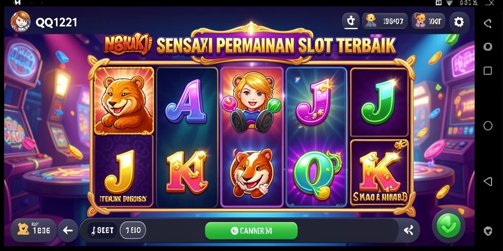 Tampilan gameplay menarik dari QQ1221 saat bermain Slot.