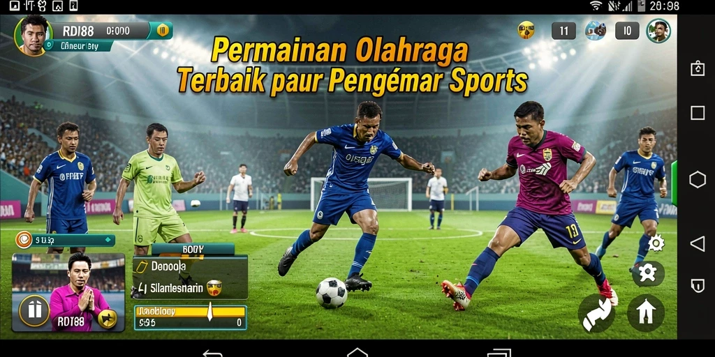 Screenshot gameplay RDI88 menampilkan aksi seru dalam olahraga.