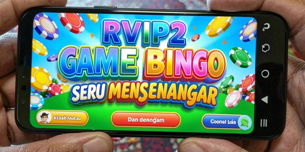 Tampilan permainan Bingo seru di RVIP2 dengan grafis menarik.