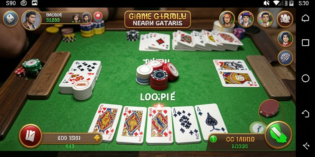 Screenshot gameplay S80 menampilkan momen seru bermain Gaple.