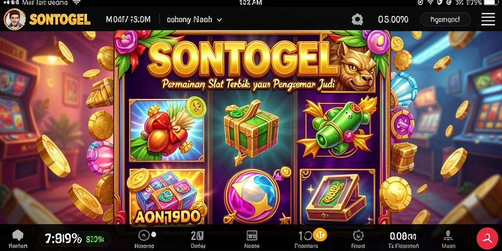 Tampilan gameplay menarik dari permainan slot SONTOGEL.