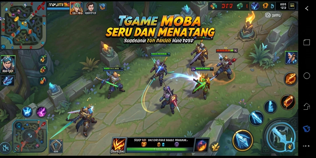 Tampilan gameplay intens di TOPJITU dengan pertarungan epik.